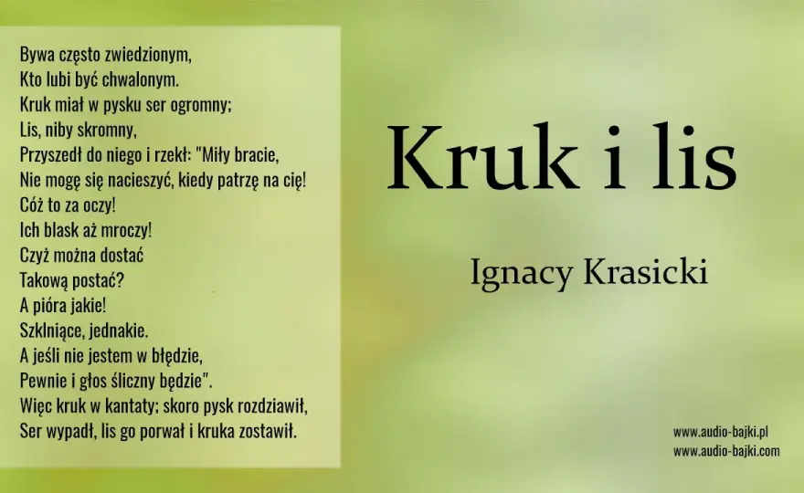 Kruk i Lis: Tekst, morał, analiza. Jak rozpoznać manipulację?