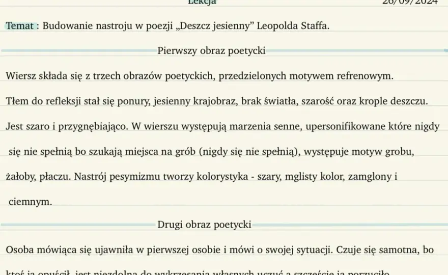 "Deszcz jesienny" Staffa: Dekadencja, symbolizm i co naprawdę znaczy?