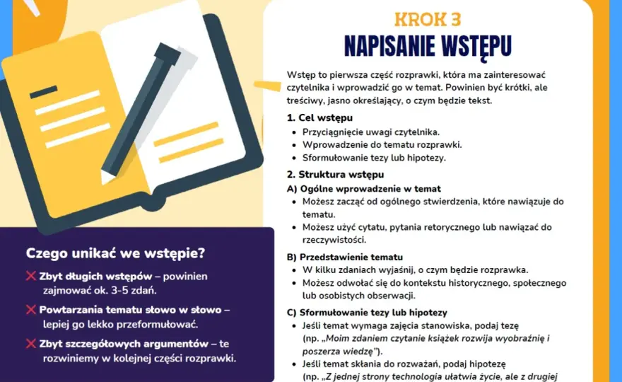 Literatura uczy życia: Jak napisać rozprawkę krok po kroku?