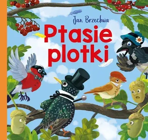 ilustracja ptaki przekazujące plotkę Brzechwa